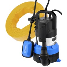 Draper 230V 850W Submersible Dirty Water Pump with Float Switch (27481) – Heavy Duty Drainage Pump with 10M Layflat Hose!