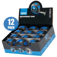 Draper Auto Lock Measuring Tape, 5m/16ft x 25mm (04751) BOX OF 12