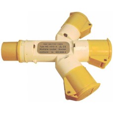 TALATools  3-Way Adaptor 16A 110V