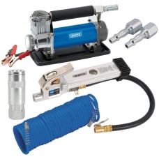 Draper Air Compressor Bundle - Portable Inflation & Air Supply Kit (99074)