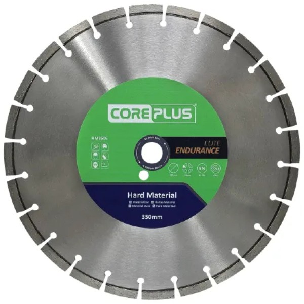 Coreplus HM350E Elite Hard Material Turbo Diamond Blade 350mm Coreplus HM350E Elite Hard Material Turbo Diamond Blade 350mm