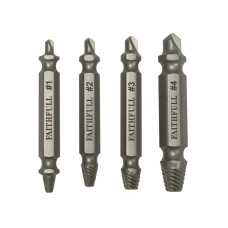 Faithfull Screw Extractor Kit 4 Piece