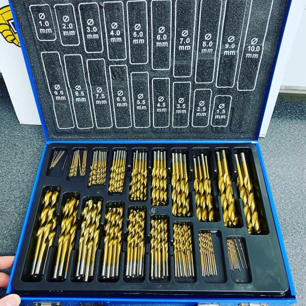 BGS Technic Twist Drill Set | HSS | Titanium Nitrated | 1 - 10 mm | 170 Piece BGS Technic Twist Drill Set | HSS | Titanium Nitrated | 1 - 10 mm | 170 Piece