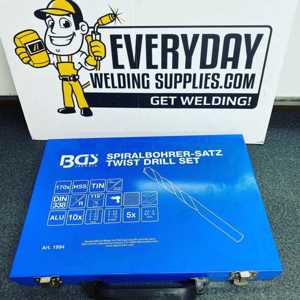 BGS Technic Twist Drill Set | HSS | Titanium Nitrated | 1 - 10 mm | 170 Piece BGS Technic Twist Drill Set | HSS | Titanium Nitrated | 1 - 10 mm | 170 Piece