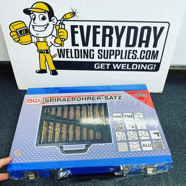 BGS Technic Twist Drill Set | HSS | Titanium Nitrated | 1 - 10 mm | 170 Piece BGS Technic Twist Drill Set | HSS | Titanium Nitrated | 1 - 10 mm | 170 Piece