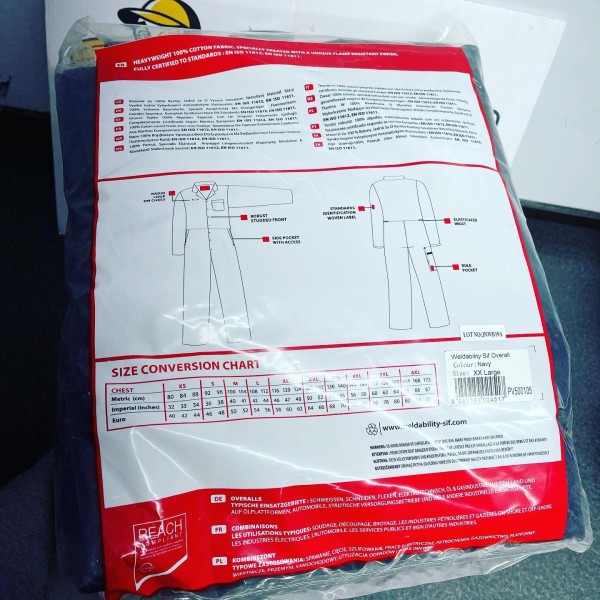Weldability Heavy Duty Overalls / Boiler Suit Flame Retardant (SALE ITEM) (NO RETURNS) Weldability Heavy Duty Overalls / Boiler Suit Flame Retardant (SALE ITEM) (NO RETURNS)