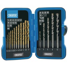 Draper Metric Combined HSS and Masonry Drill Bit Set (17 Piece)