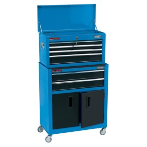 Draper 24" Combined Roller Cabinet And Tool Chest (6 Drawer) - BLUE (19563) (OVERSTOCK)