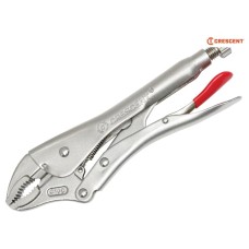 Crescent Curved Jaw Locking Pliers with Wire Cutter 254mm (10in)