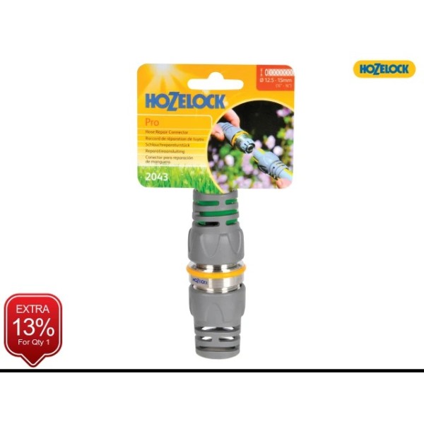 Hozelock 2043 Pro Metal Hose Repair Connector 12.5mm (1/2in) Hozelock 2043 Pro Metal Hose Repair Connector 12.5mm (1/2in)