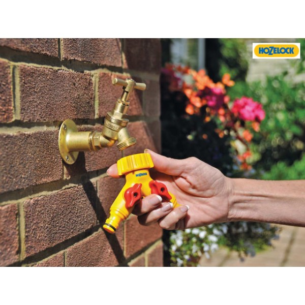 Hozelock Dual Control Tap Connector 3/4in BSP Hozelock Dual Control Tap Connector 3/4in BSP