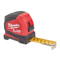 Milwaukee Hand Tools Pro Compact Tape Measure 5m/16ft (Width 25mm)