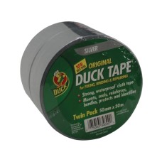 Shurtape Duck Tape Original 50mm x 50m Silver (Pack of 2)