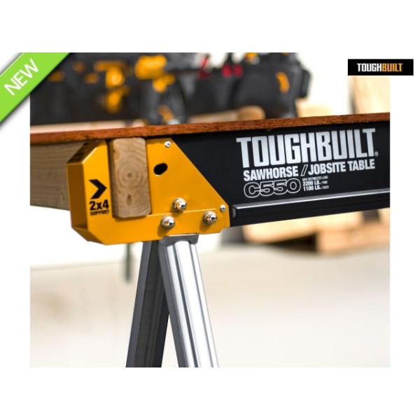 ToughBuilt C550-2 Sawhorse / Jobsite Table TWIN PACK (TB-C550) ToughBuilt C550-2 Sawhorse / Jobsite Table TWIN PACK (TB-C550)