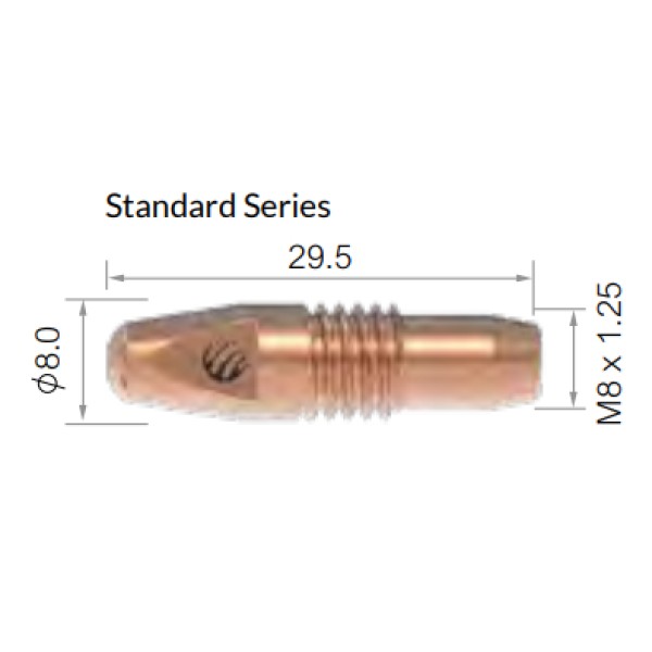 Arc Torchology M2 / M3 Contact Tip 1.0mm (Pack of 5) Arc Torchology M2 / M3 Contact Tip 1.0mm (Pack of 5)