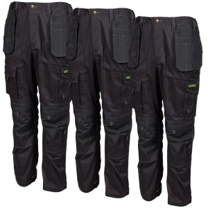 Apache Holster Tradesperson 'Regular Fit' Trouser Black TRIPLE PACK Apache Holster Tradesperson 'Regular Fit' Trouser Black TRIPLE PACK
