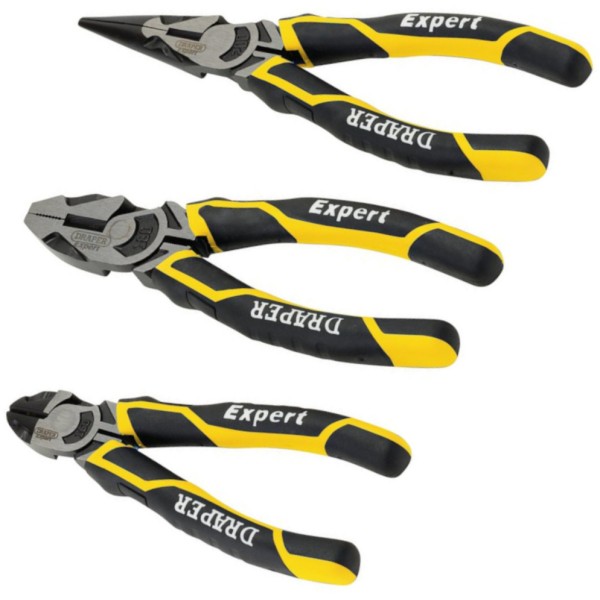 Draper Expert High Leverage Plier Set, Yellow (3 Piece) (28038) Draper Expert High Leverage Plier Set, Yellow (3 Piece) (28038)