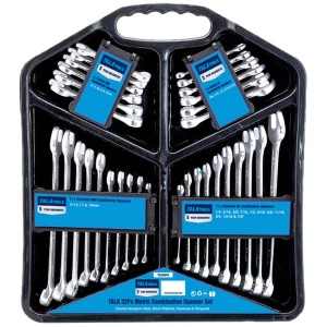 TALATools Metric/Imperial Combination Spanner Set, 32 Piece