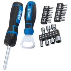 Draper Ratchet Screwdriver (23 Piece) with Bottle Opener