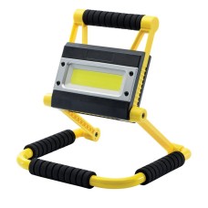 Draper 20W COB LED Rechargeable Folding Worklight and Power Bank (750-1,500 Lumens)