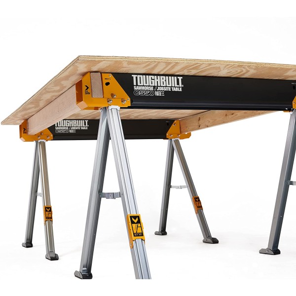ToughBuilt C550-2 Sawhorse / Jobsite Table TWIN PACK (TB-C550) ToughBuilt C550-2 Sawhorse / Jobsite Table TWIN PACK (TB-C550)