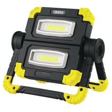 Draper Twin COB LED Rechargeable Work Light, 10W, 850 Lumens (87696)