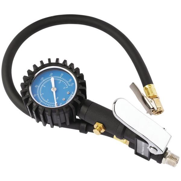 Draper Tyre Inflator + 10m Hose Bundle with Air Fittings and Adaptors Draper Tyre Inflator + 10m Hose Bundle with Air Fittings and Adaptors