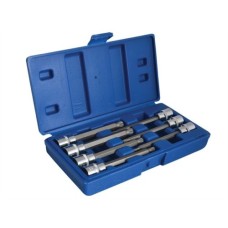 Blue Spot Extra Long 3/8in Square Drive Spline Bit Sockets 7 Piece