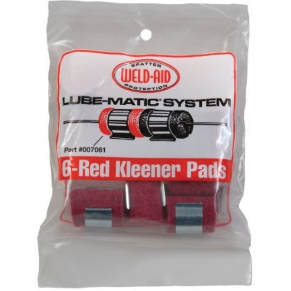 Lube-Matic Wire Red Kleener Pads (6 Pack) Lube-Matic Wire Red Kleener Pads (6 Pack)