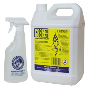 Aerosol Pocket Rocket Lubricant Repellent 5 litre with FREE Sprayer