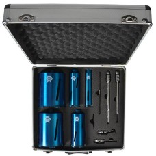Faithfull Diamond Core Drill Kit & Case Set of 11 Faithfull Diamond Core Drill Kit & Case Set of 11