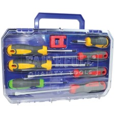 Faithfull Soft Grip Screwdriver Set of 8 SL/PH/PZ