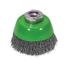 Faithfull Wire Cup Brush 75mm x M14 x 2 Stainless Steel 0.30mm