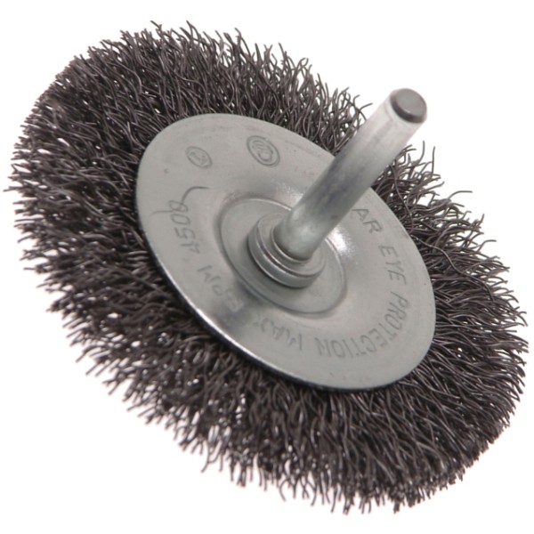 Faithfull Wire Brush 100mm x 6mm Shank 0.30mm Faithfull Wire Brush 100mm x 6mm Shank 0.30mm