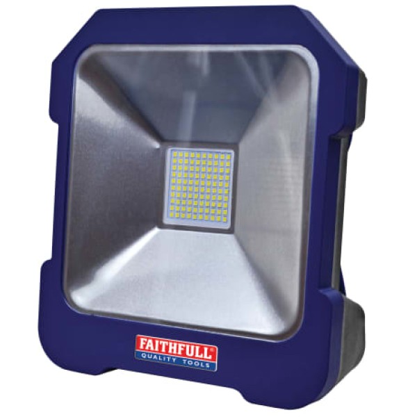 Faithfull SMD LED Task Light with Power Take Off 20W 240V Faithfull SMD LED Task Light with Power Take Off 20W 240V