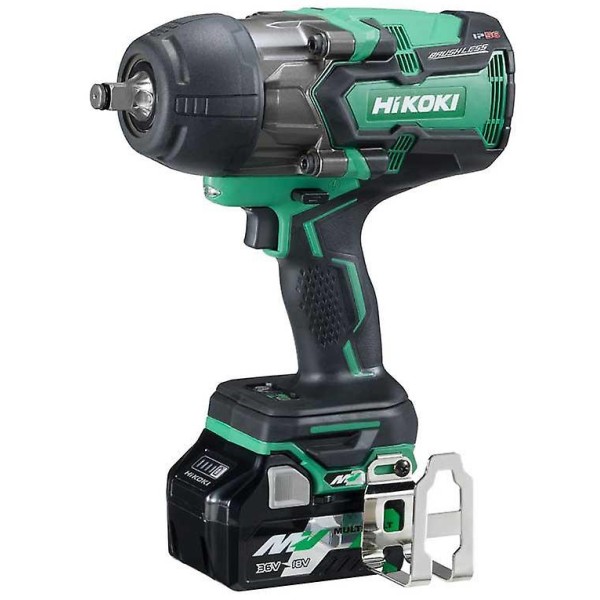 Hitachi / HiKOKI WR36DB/JRZ 1/2in Brushless 1050Nm Impact Wrench 18/36V 2 x 5.0/2.5Ah Li-ion Hitachi / HiKOKI WR36DB/JRZ 1/2in Brushless 1050Nm Impact Wrench 18/36V 2 x 5.0/2.5Ah Li-ion