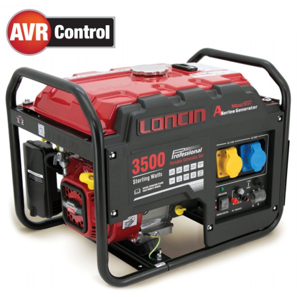 Loncin LC3500-AS Petrol Generator + AVR – Loncin G210 Engine 3.1 kVA Loncin LC3500-AS Petrol Generator + AVR – Loncin G210 Engine 3.1 kVA