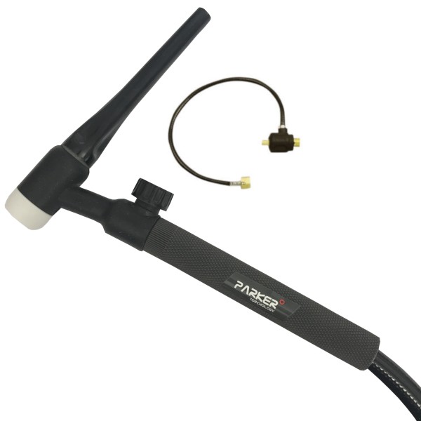 Parker Suregrip™ WP17 Scratch TIG Torch with Power Gas Adaptor Parker Suregrip™ WP17 Scratch TIG Torch with Power Gas Adaptor