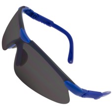 Blue Framed Wrap Around Spectacles Smoke  (Anti-Fog)