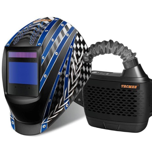 Tecmen® PAPR Air Fed Welding System - Blue Runway ADF800S Tecmen® PAPR Air Fed Welding System - Blue Runway ADF800S