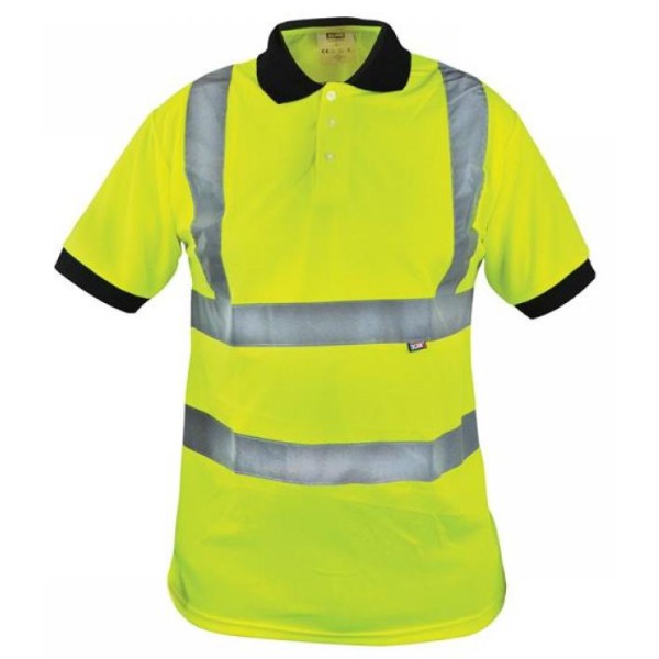 Scan Hi-Vis Yellow Polo Shirt - Medium (40") Scan Hi-Vis Yellow Polo Shirt - Medium (40")
