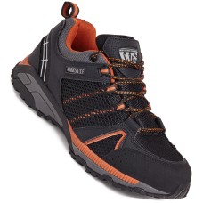 Worksite Steel Toe Cap Black / Orange Mesh Safety Trainer