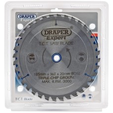 Draper EXPERT TCT Saw Blade 185 x 20mm (36T)