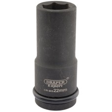 Draper EXPERT 22mm 3/4" Square Drive Hi-Torq® 6 Point Deep Impact Socket