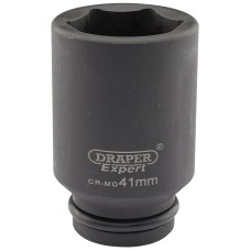 Draper EXPERT 41mm 3/4" Square Drive Hi-Torq® 6 Point Deep Impact Socket