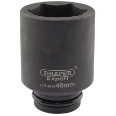 Draper EXPERT 46mm 3/4" Square Drive Hi-Torq® 6 Point Deep Impact Socket