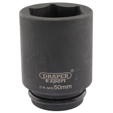 Draper EXPERT 50mm 3/4" Square Drive Hi-Torq® 6 Point Deep Impact Socket