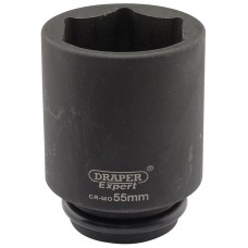 Draper EXPERT 55mm 3/4" Square Drive Hi-Torq® 6 Point Deep Impact Socket