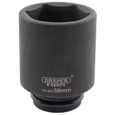 Draper EXPERT 59mm 3/4" Square Drive Hi-Torq® 6 Point Deep Impact Socket