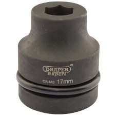 Draper EXPERT 17mm 1" Square Drive Hi-Torq® 6 Point Impact Socket